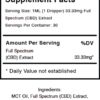 Supplement Facts