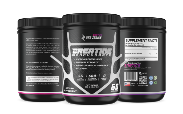 Znetics One Ztrkite Creatine monohydrate ultramicronized Mockup Front